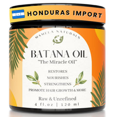 Mamela Naturals Raw Batana Oil bottle shows pure packaging and nourishment potential for hair