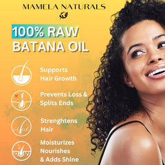Mamela Naturals Batana Oil pour captures smooth strands-ready application for scalp nourishment