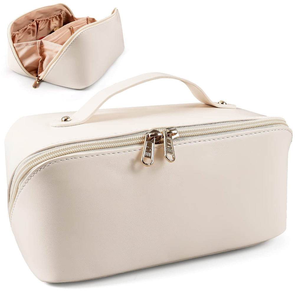 MAMUNU large-capacity cosmetic bag front view for travel organization