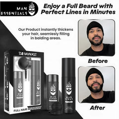 Man Essentials fiber locking spray bottle used to lock fibers in place.