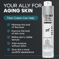 Cream applied to skin on hand for quick absorption.
