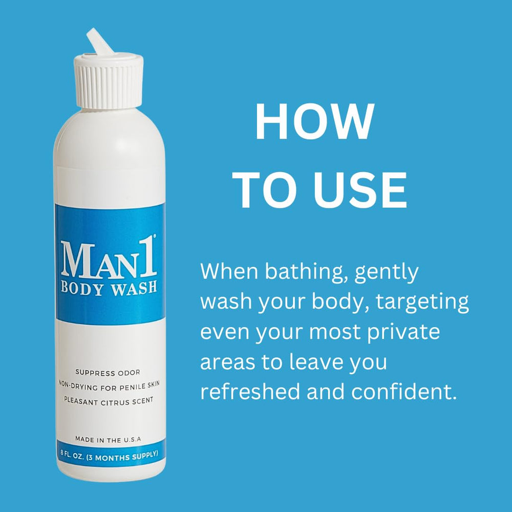 Man1 Packaging close-up with USA-made labeling signals quality.