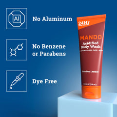Mando Mt Fuji foam close-up suggests refreshing scent and clean, light feel.