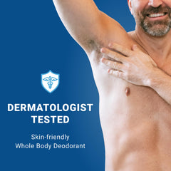 Mando application-underarm shot showing smooth glide and even coverage.