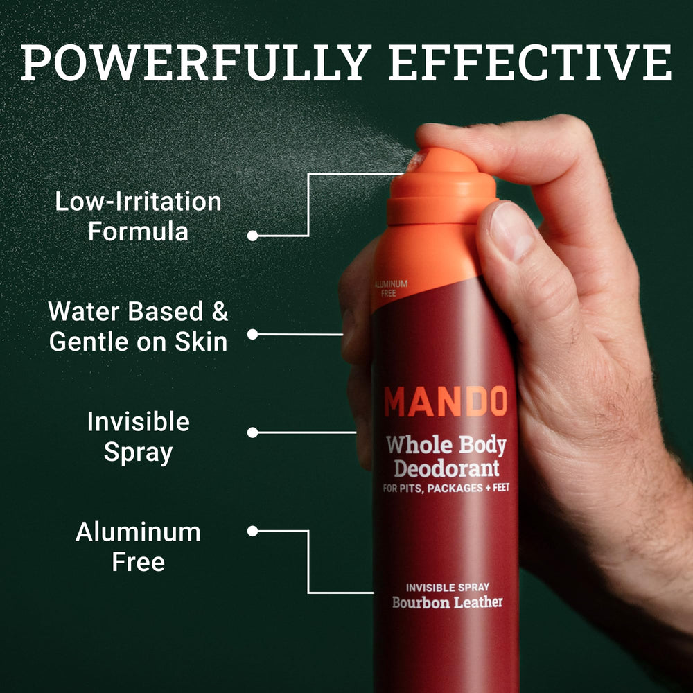 Mando Bourbon Leather 2-pack can for convenient on-the-go protection.