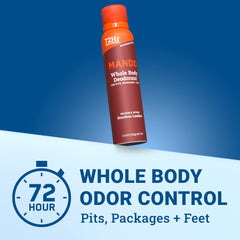 Mando Bourbon Leather invisible spray delivering all-day freshness.