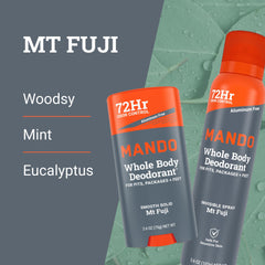 Mando Three-Piece Bundle packaging shown for home, gym, travel