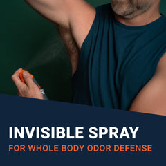 Even spray mist disperses for uniform odor protection without stains.