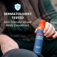 Mando dermatologist-tested label signaling safe daily use