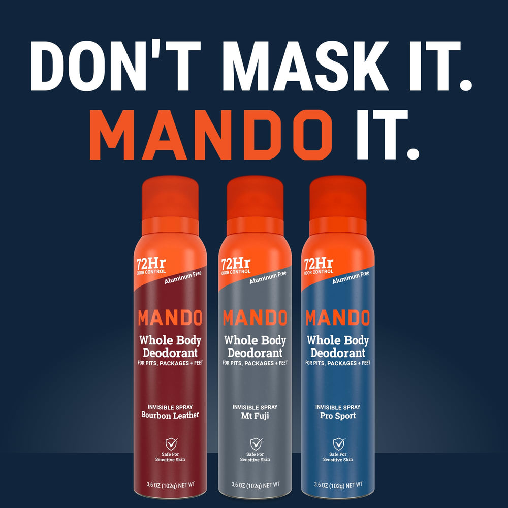 Mando dermatologist-tested label emphasizes skin safety and care