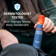 Mando invisible spray shown as residue-free application.
