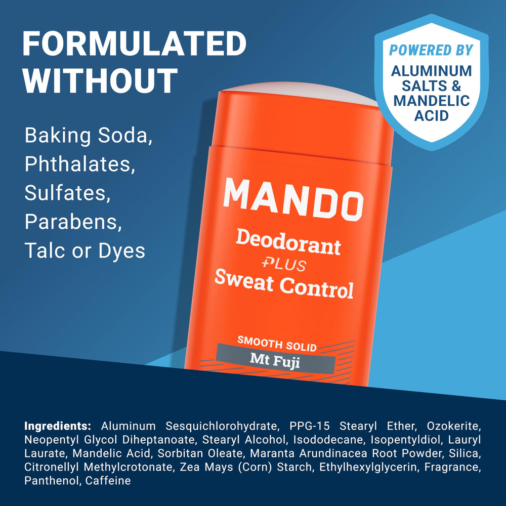 Mando Mt Fuji stick cap shown for travel-friendly, mess-free application.