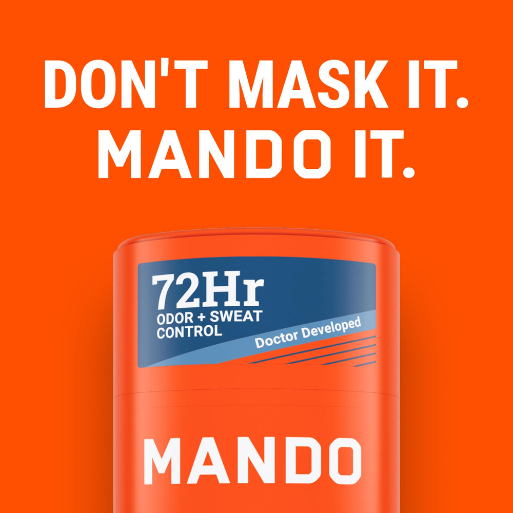 Mando Pro Sport 2.6 oz stick product-shot emphasizes compact travel-ready size