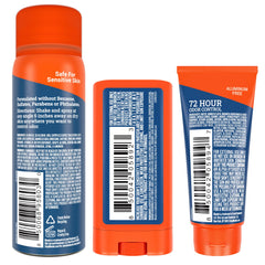 Mando Pro Sport scent evokes gym-ready freshness in a compact trio.