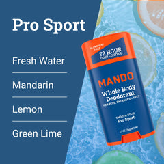 Mando Pro Sport cap closeup emphasizes portable packaging.
