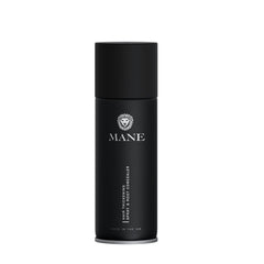 MANE Hair Thickening Fiber Spray 100ml in dark brown bottle for fuller-looking hair.