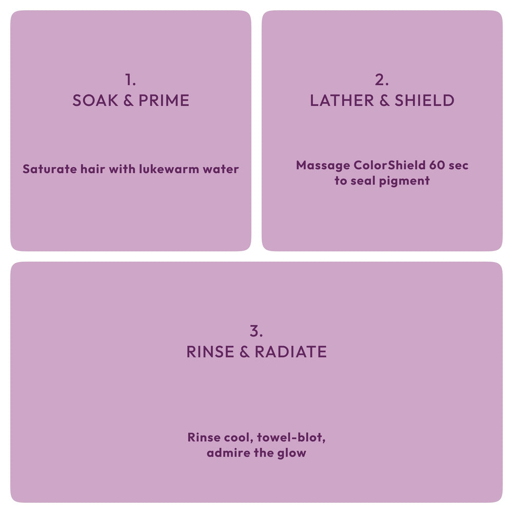 Cuticle-sealing technology shown in a bottle image supports smoother, healthier color-treated strands