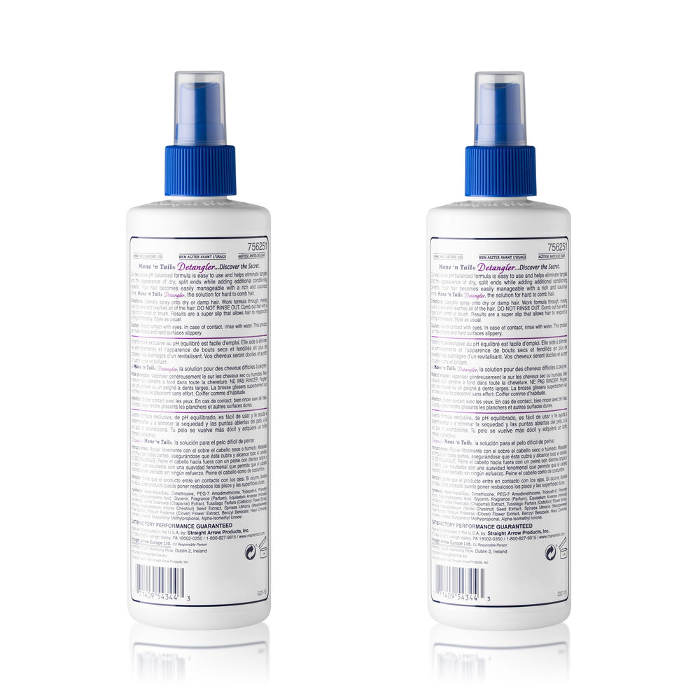 Mane 'n Tail Apple Blossom Detangler box set ideal for family grooming and storage.