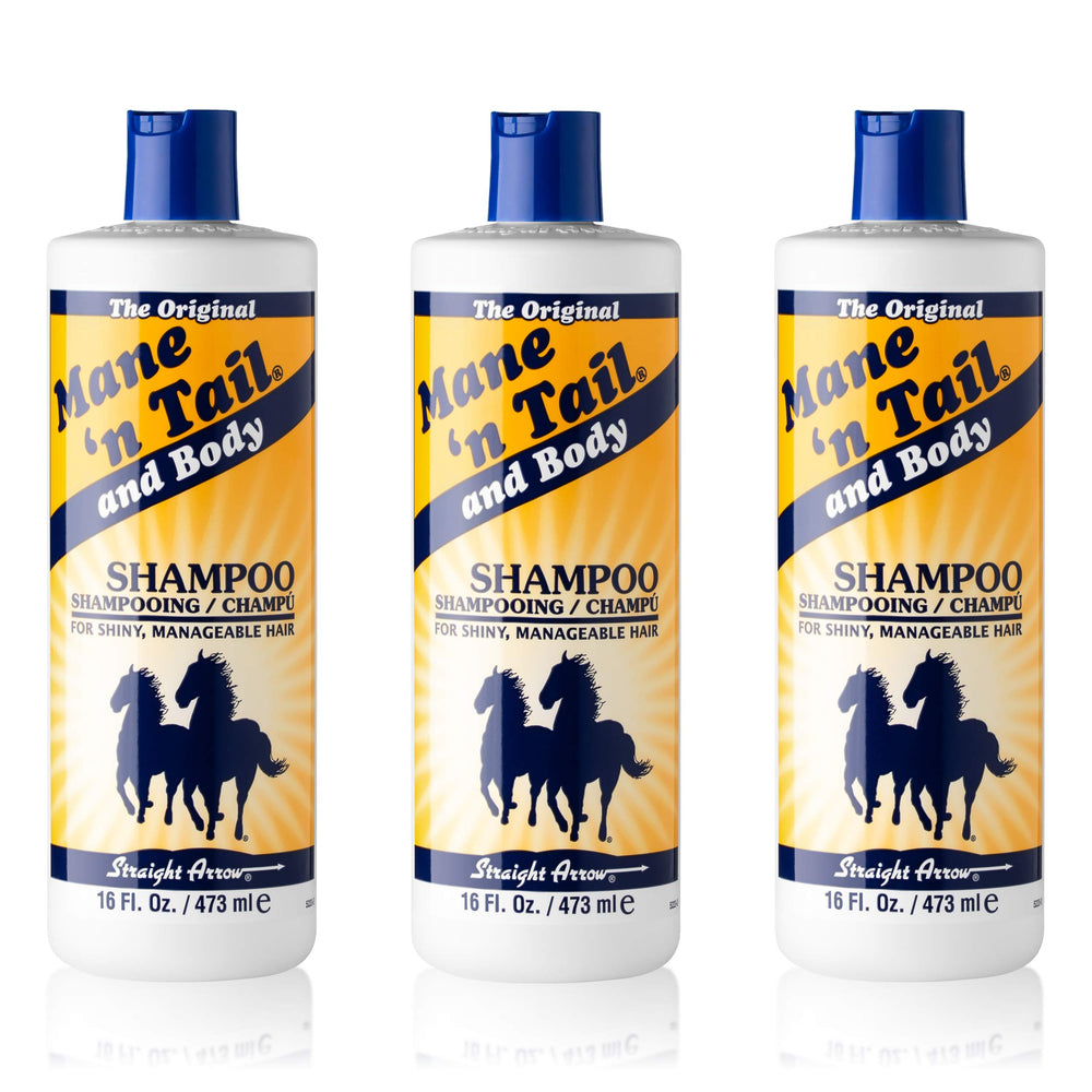 Mane n Tail Original Formula shampoo bottle for thicker, fuller hair.