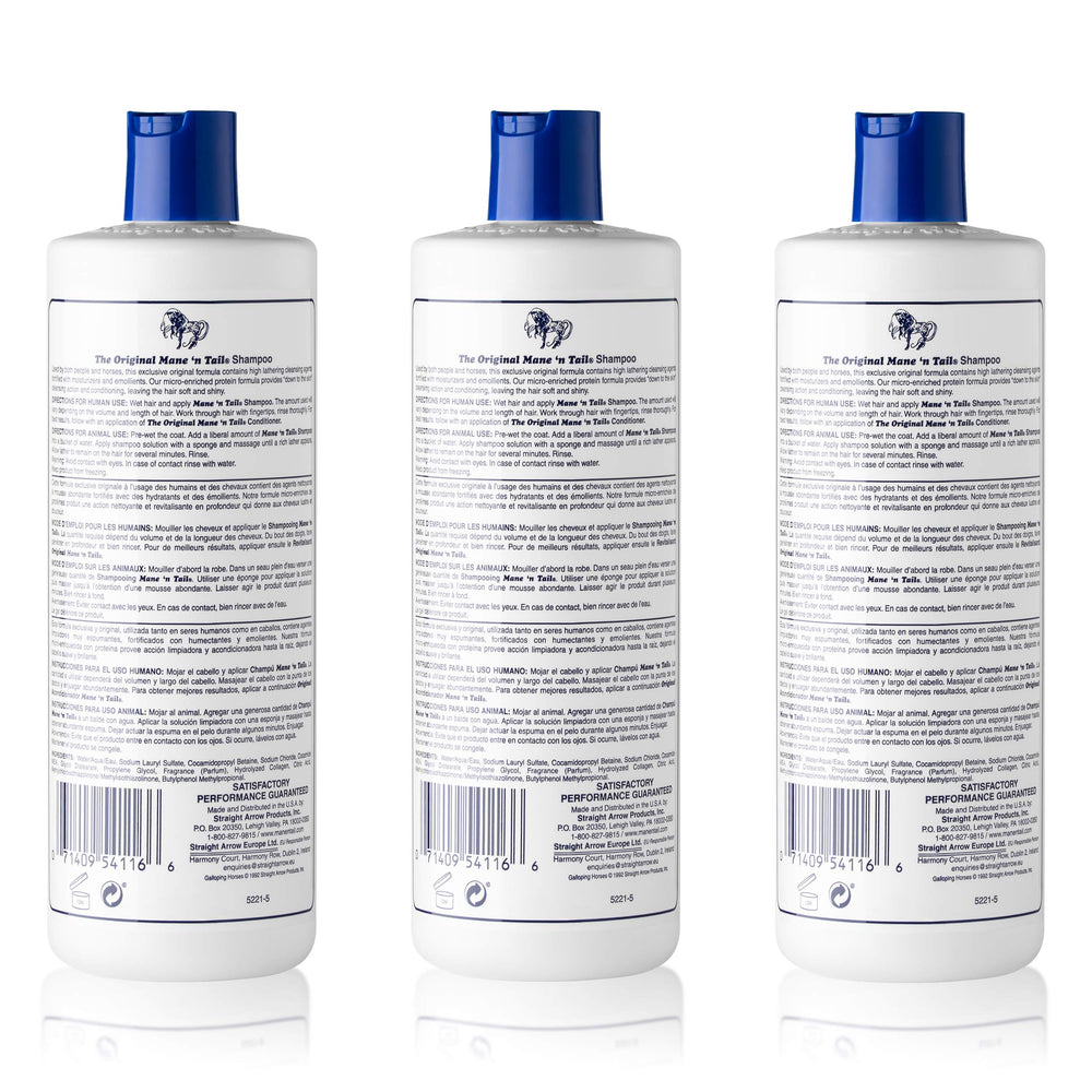 Mane n Tail Original Formula shampoo creating rich lather for moisture and shine.