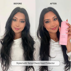 8oz Mane Temp Check bottle designed for on-the-go heat protection.