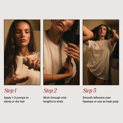 MANE IVY damp-to-blowout-ready transformation for quick salon-like results