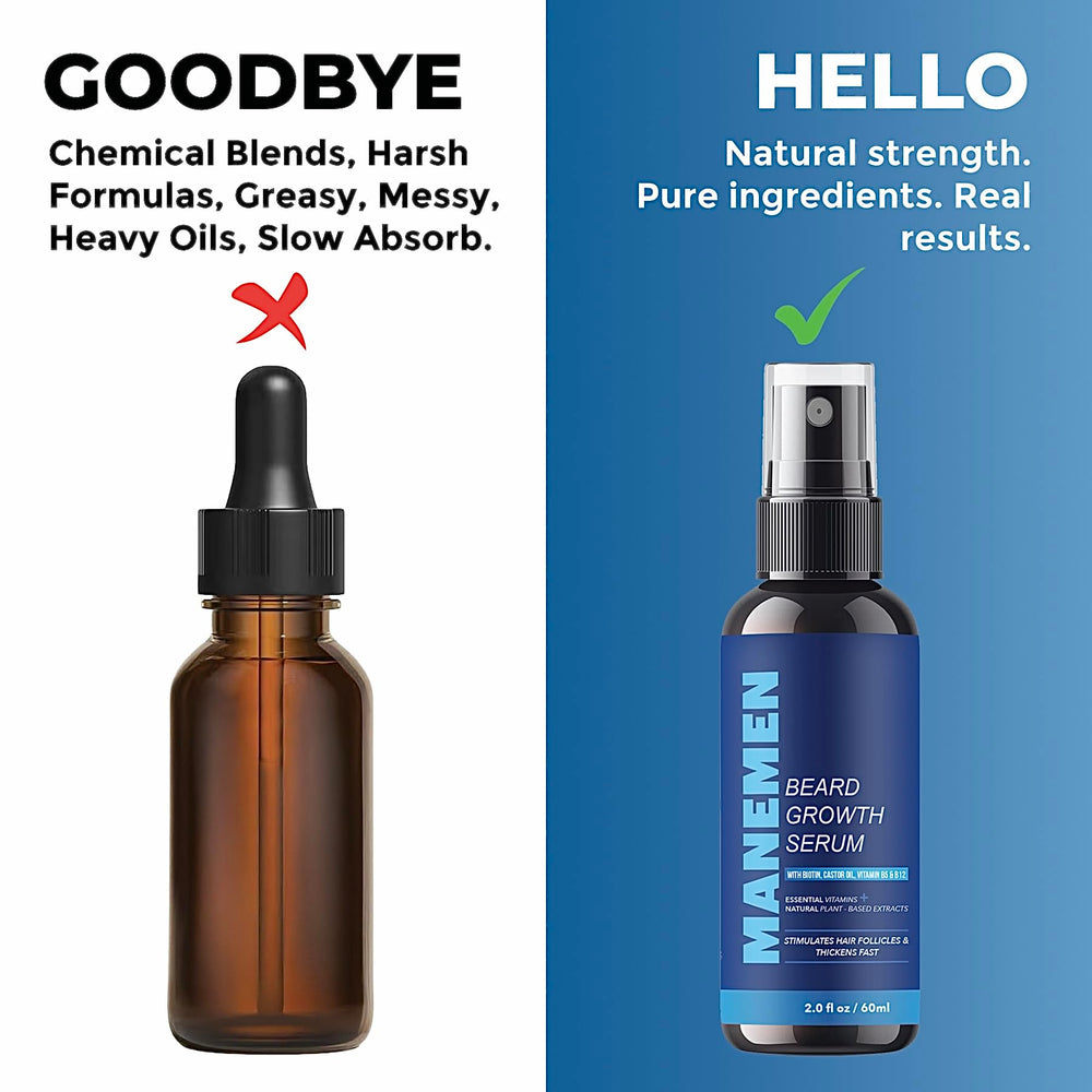 MANEMEN brand shot emphasizes premium beard care you can trust