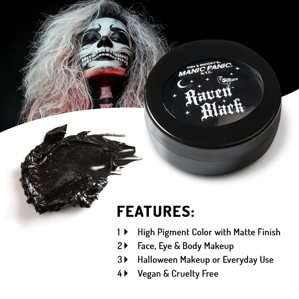 Raven Black used to craft a smoky eye look with velvet cream blend