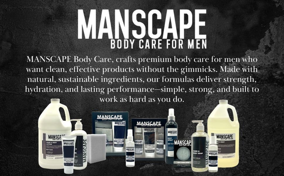 MANSCAPE 12 oz bottle for daily moisturizing