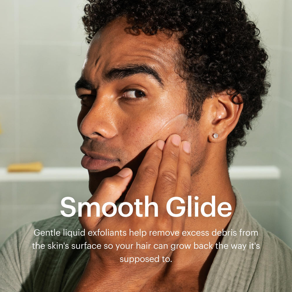Niacinamide in MANSCAPED Face Shave Soother supports even-looking skin.