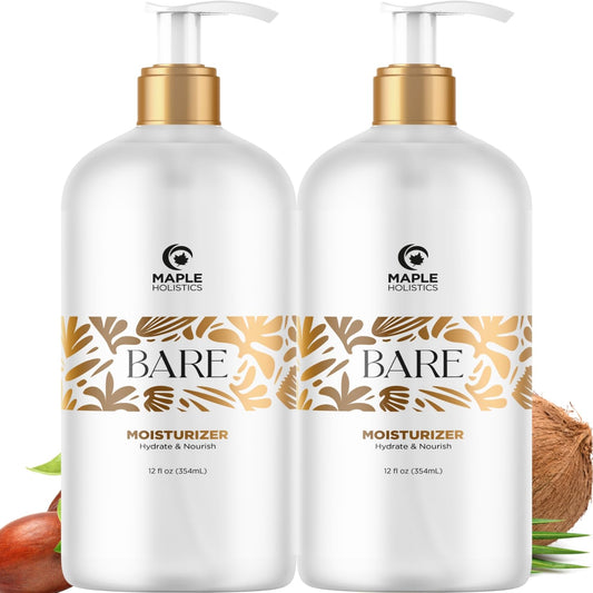 Maple Holistics Bare ingrown hair scrub preps skin for a smooth shave
