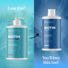Maple Holistics Biotin Conditioner 32oz-jar promises value and lasting moisture for daily use.
