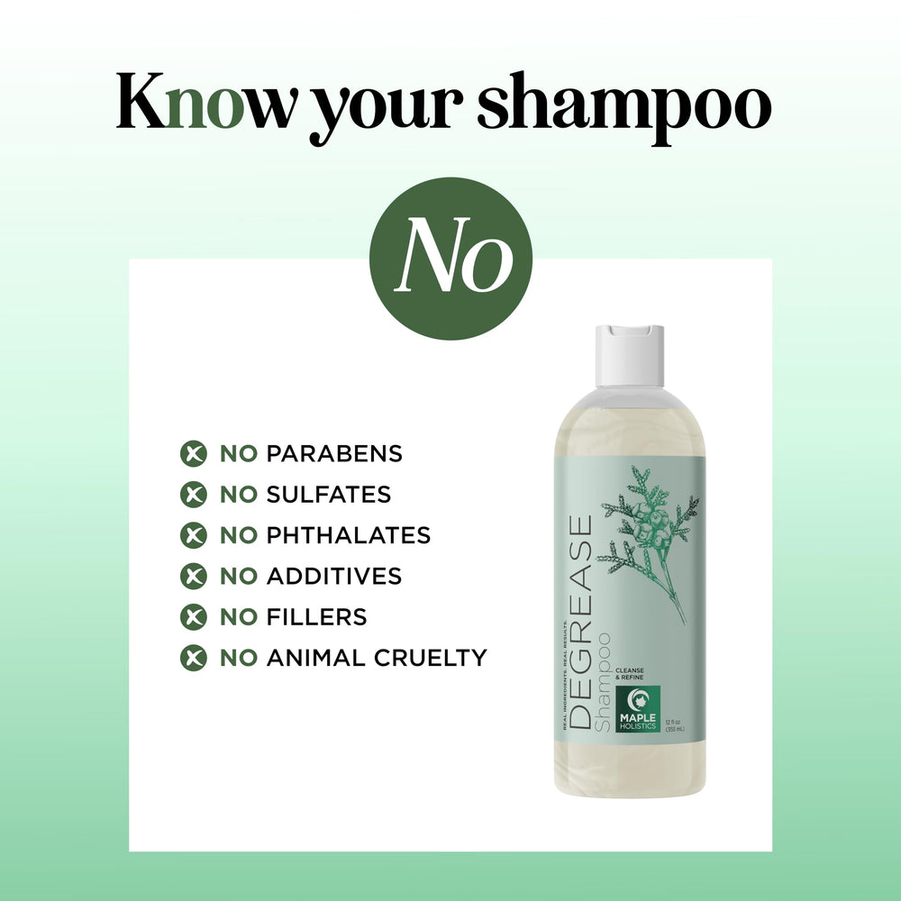 Maple Holistics clarifying shampoo lathers through hair during use