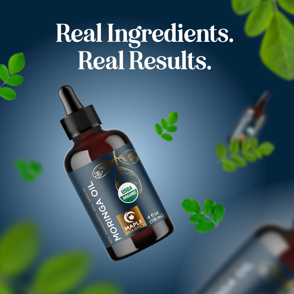 Maple Holistics Moringa oil seeds image representing natural source