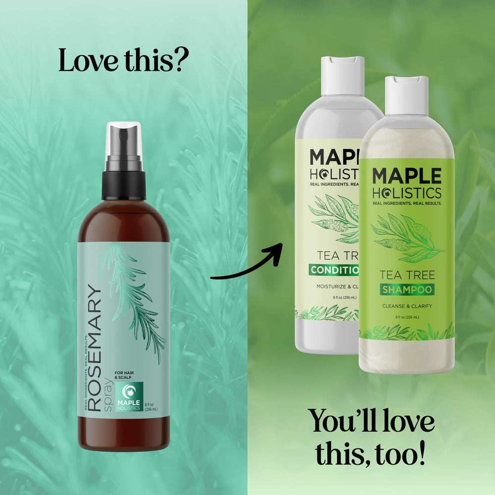 Maple Holistics pre-shampoo treatment use on hair and scalp