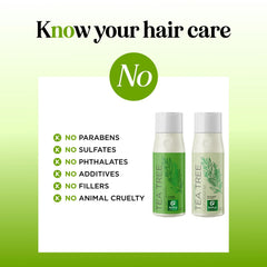 Maple Holistics Tea Tree packaging closeup reveals eco-friendly, vegan formula.