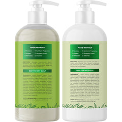 Maple Holistics Tea Tree Shampoo foaming lather in hand, cleansing scalp