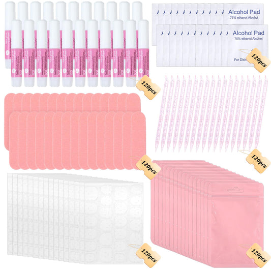 MAQUITA 120-set press-on nail tool kit contents for portable manicure prep