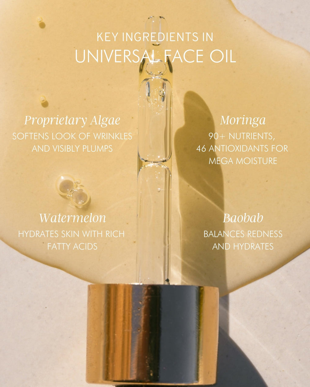 MARA Universal Hydrating Face Oil moringa oil nourishes and smooths dry skin