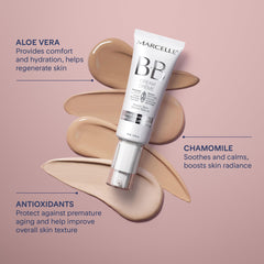 Marcelle BB Cream Beauty Balm application on face demonstrates seamless blend and even skin tone