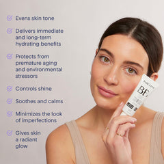 Marcelle BB Cream Beauty Balm texture close-up highlights light weight and soft finish