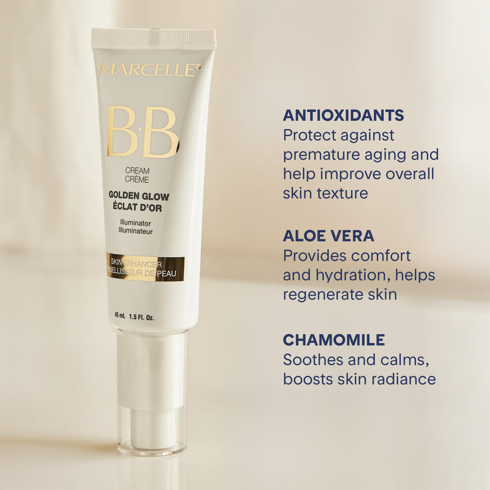 Swirl texture shows easy blending and even skin tone with Marcelle BB Cream.