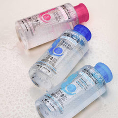 Marcelle Micellar Water applying to face with no rubbing