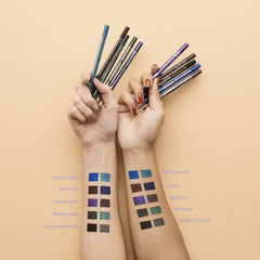 Marcelle Waterproof Eyeliner Deep Charcoal swatch reveals rich color and matte finish