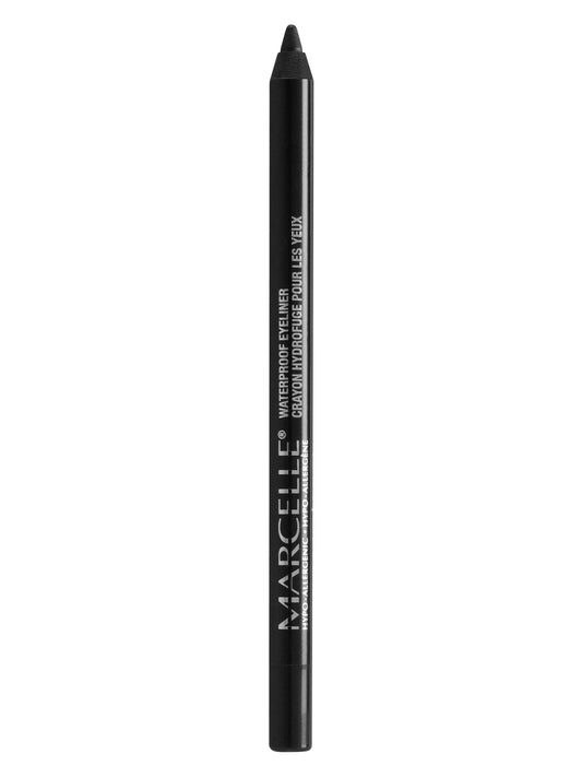 Marcelle Waterproof Eyeliner Deep Charcoal tightline close-up shows precise definition