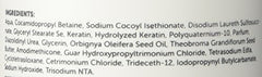 Marcia Teixeira Keratin Shampoo lather demonstrates smooth cleansing for color-treated hair.