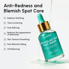MAREE Azelaic Acid Serum ingredients with niacinamide and centella for balanced skin.
