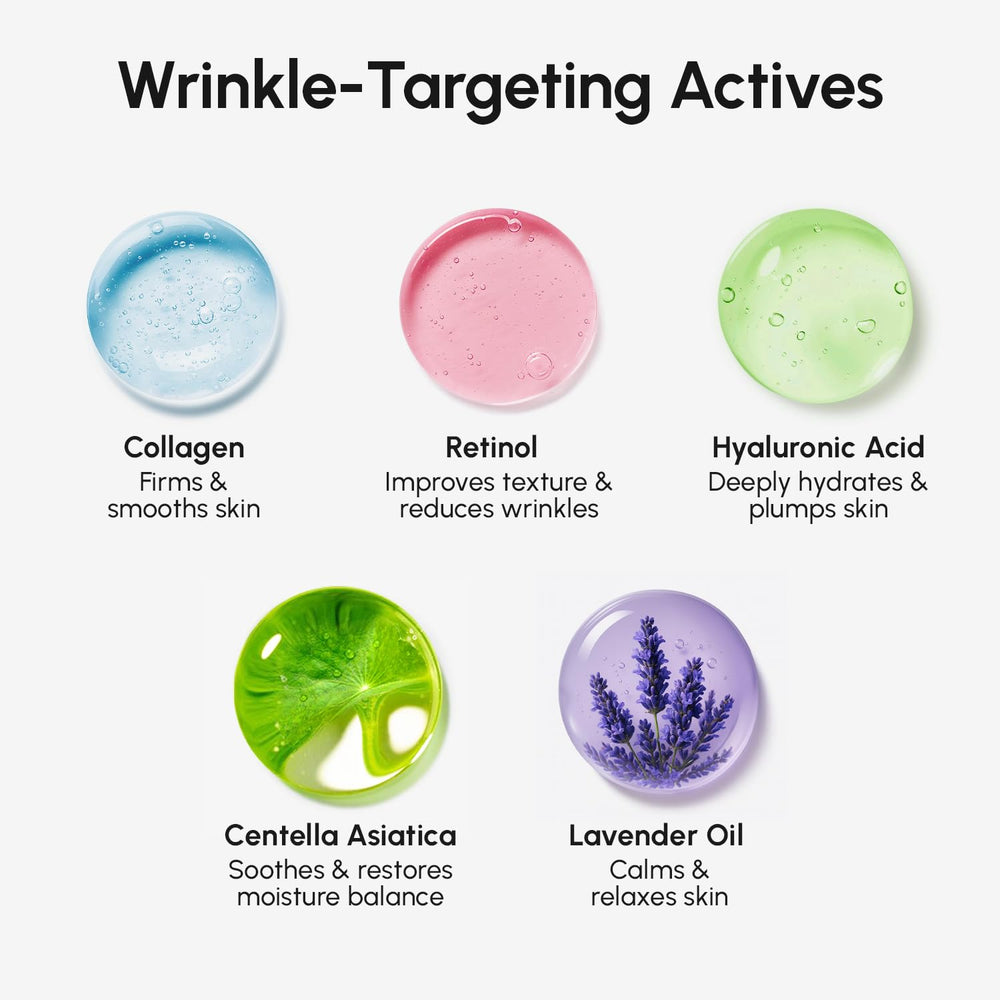 MAREE lavender-centella infused patches on skin delivering soothing care.