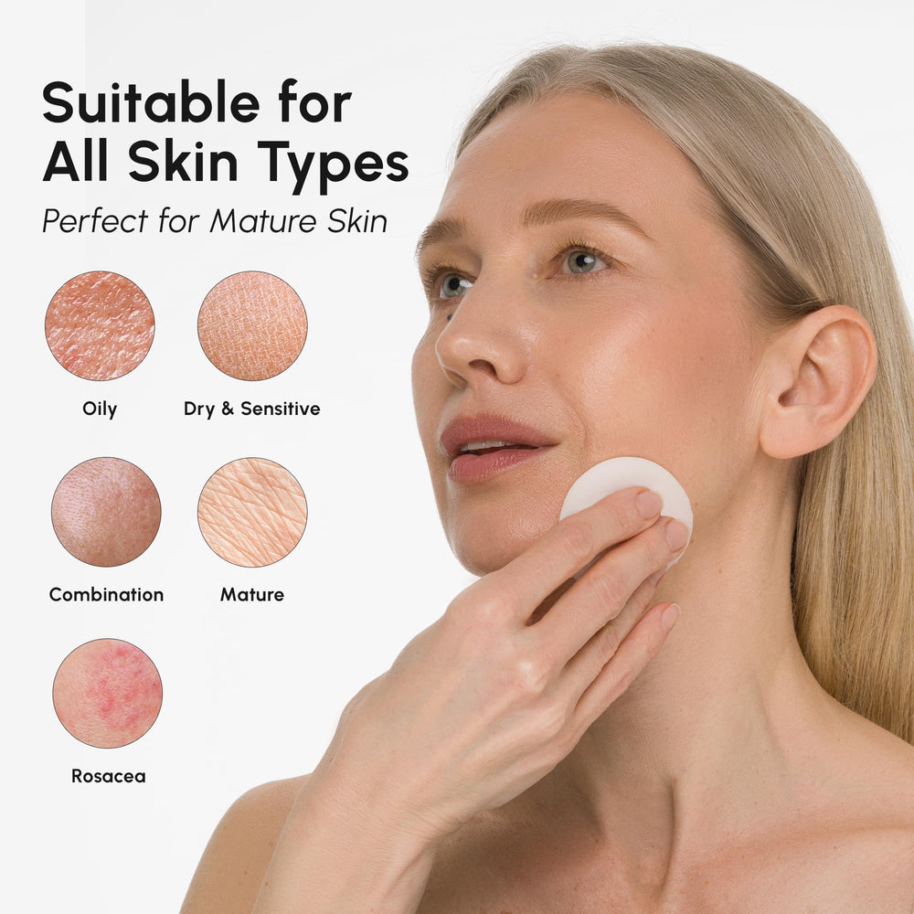 MAREE Exfoliating Toner after-use skin looks soft and refreshed.