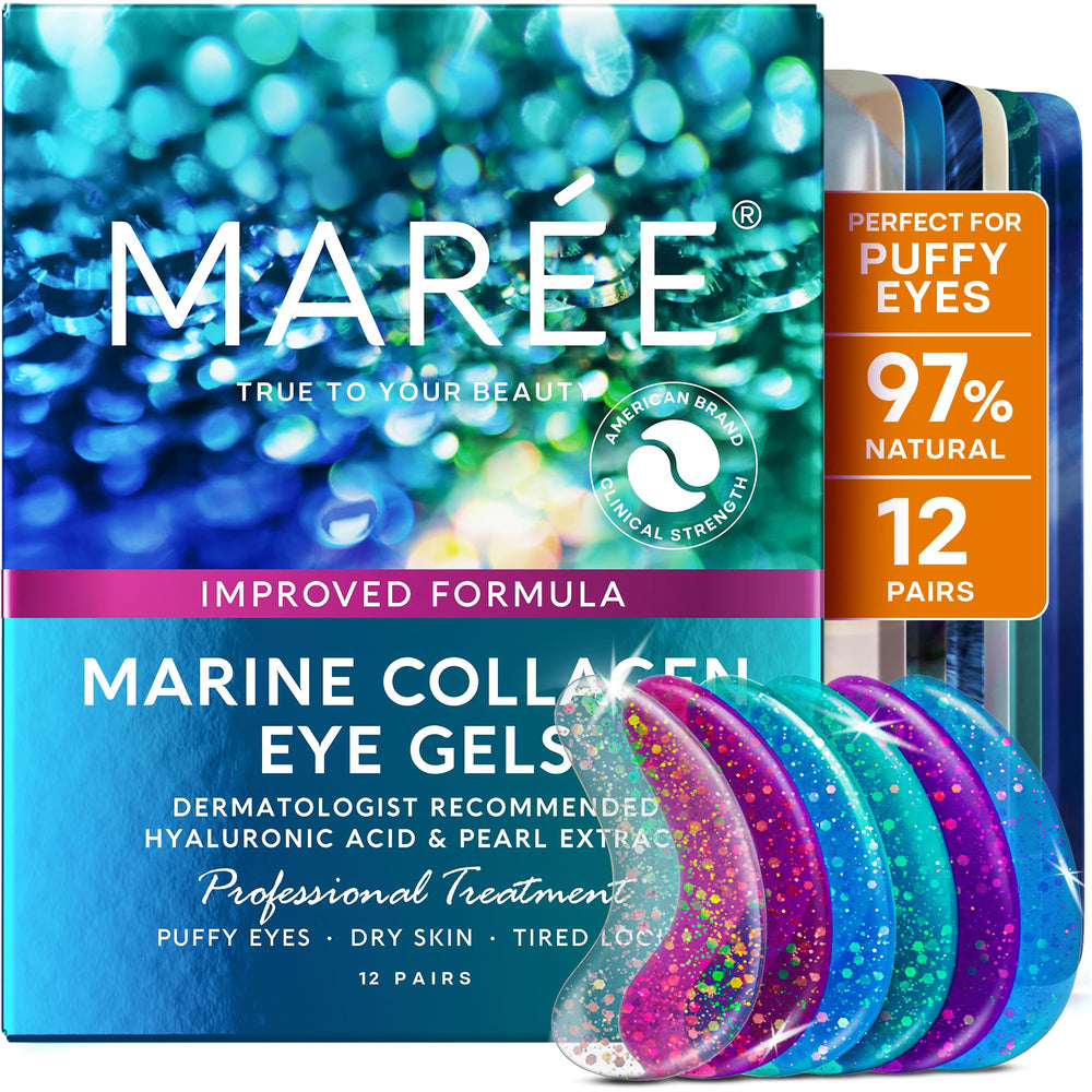 MAREE Eye Gels packaging front for quick under-eye refresh.